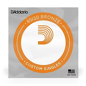 DAddario BW042 8020 Bronze Wound Single String 42