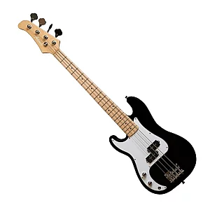 Antiquity Aqpb 34 Size Mini Bass Guitar Left Handed Black