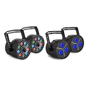 Cosmos Haunted Flash Halloween Party Lighting Bundle with Strobe and LED Lights