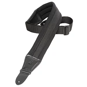 Levys Comfort Series 3.25 Neoprene Guitar Strap Black