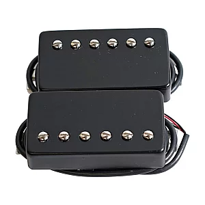 Bare Knuckle Polypaf Humbucker Set 50mm Black Covers