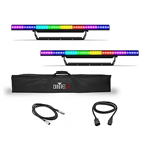 Chauvet DJ COLORstrip PiX ILS LED Light Bar Bundle with Bag and Cables