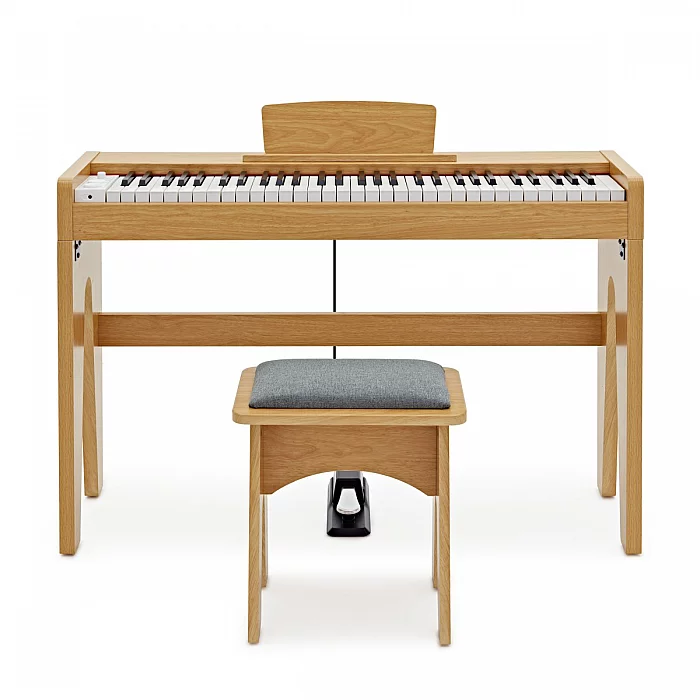 Keynote Junior Digital Piano and Stool Light Oak